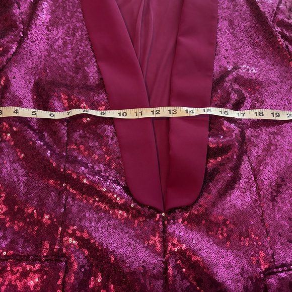 New York and Company Pink Sequin Blazer - Picture 7 of 7